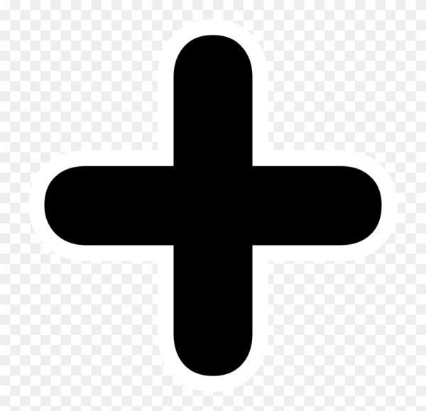 Наклейка красный крест на авто