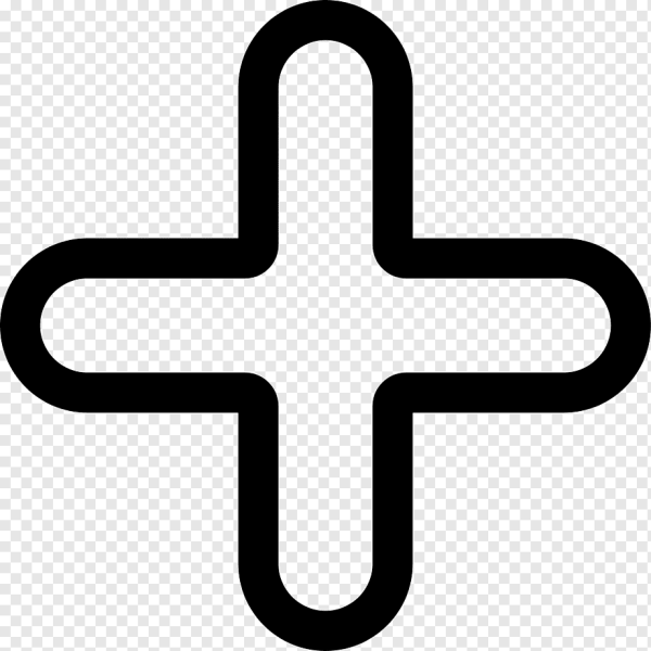 Большой знак плюс