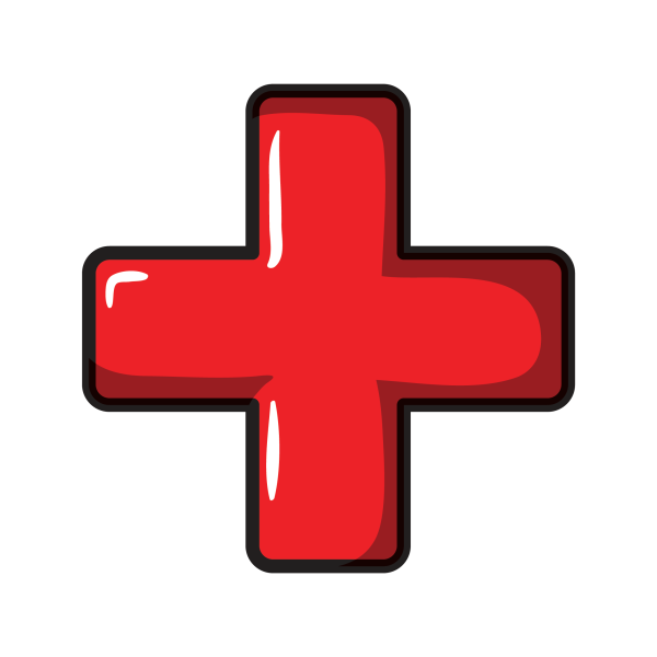 Плюсик на черном фоне