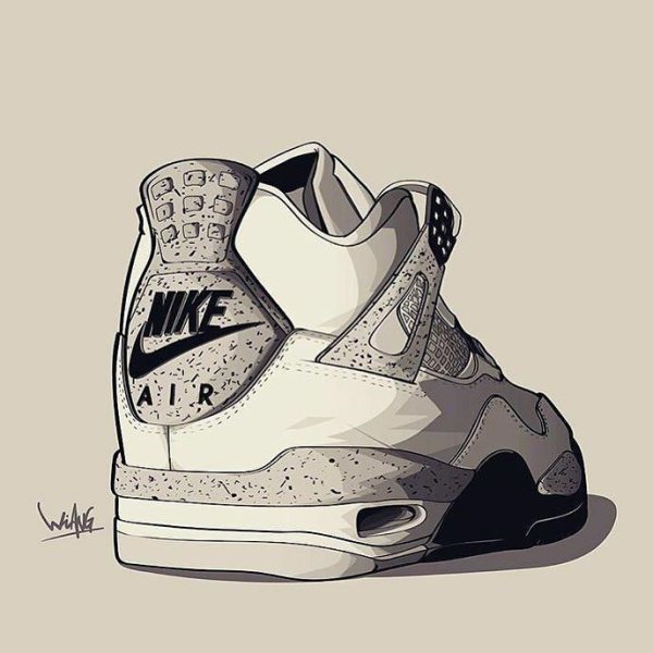 Nike Air Jordan 4 арт