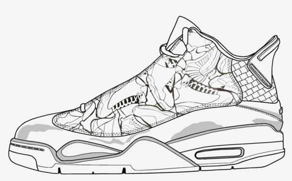 Раскраска Nike Air Jordan