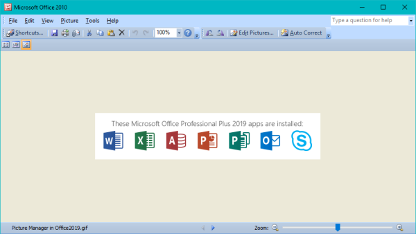 Диспетчер рисунков Microsoft Office 2010