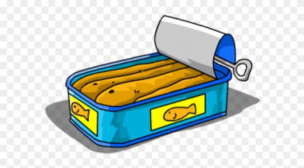 Консервная банка шпроты вектор