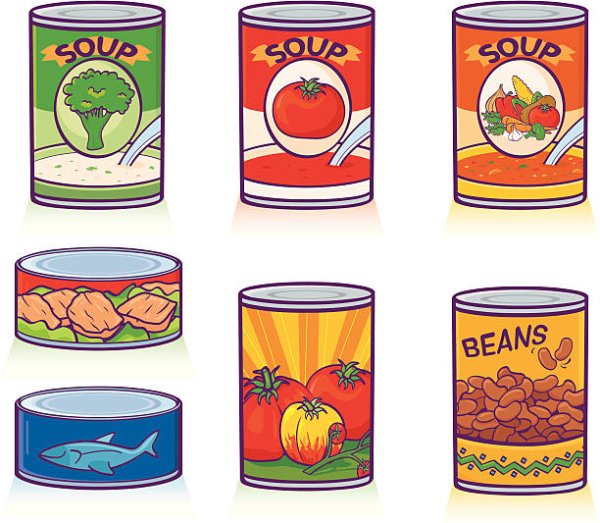Консервы рисунок для детей