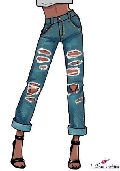 Джинсы иллюстрация