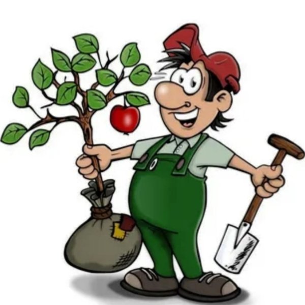 Садовник мультяшный