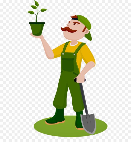 Садовник мультяшный