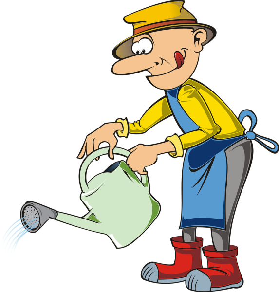 Садовник мультяшный