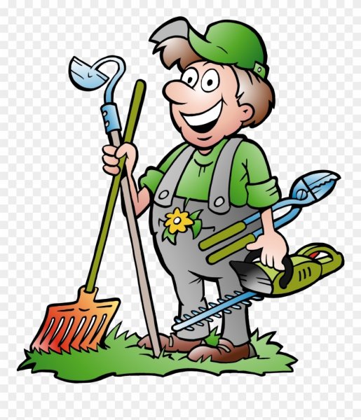 Садовник мультяшный