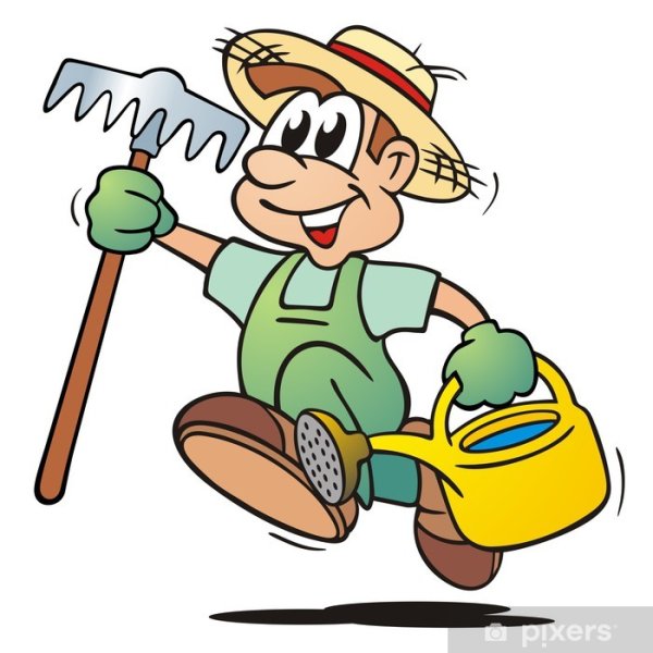 Мультяшка садовник