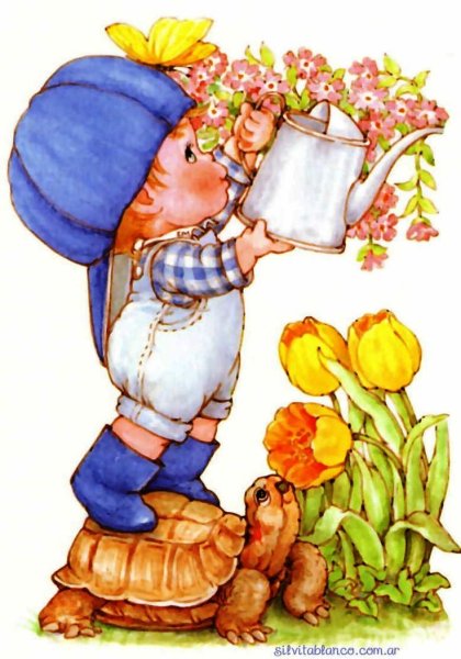 Садовница рисунок