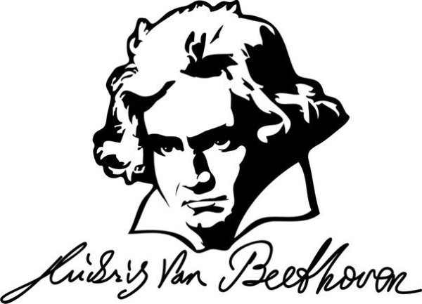 Людвиг Ван Бетховен рисунок