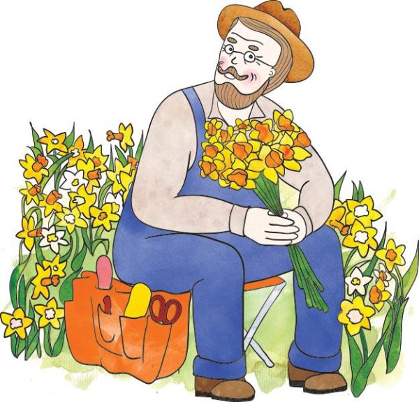 Мультяшка садовник