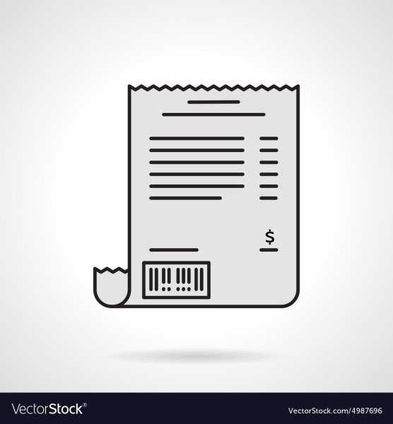 Кассовый чек иконка