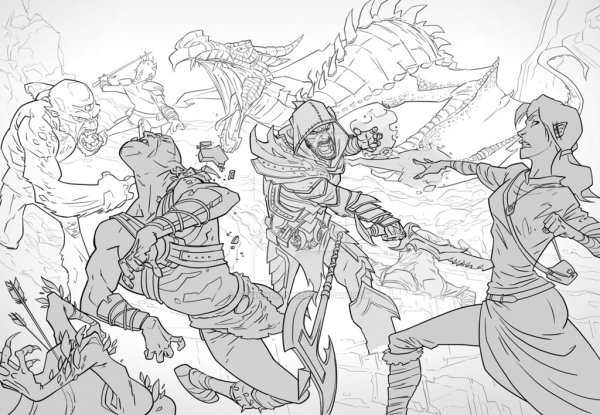 Скетч скайрим