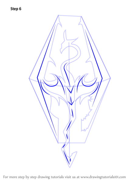 Голова дракона контур