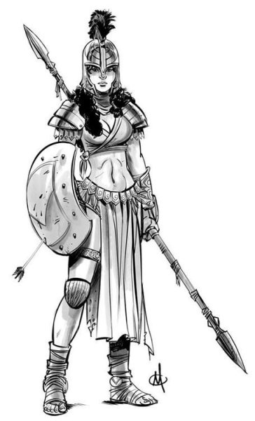 Амазонки карандашом