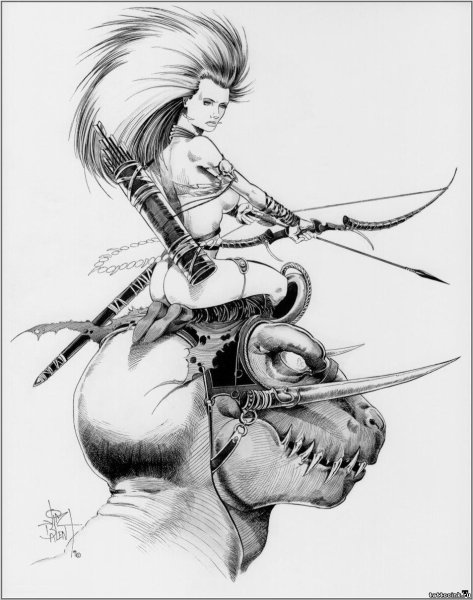 Женщина дикарка