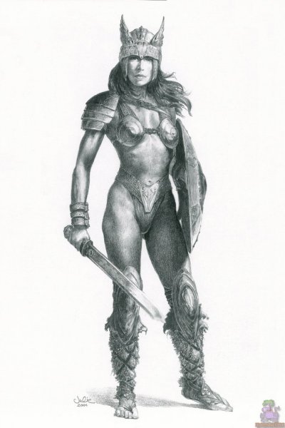 Эскизы амазонки