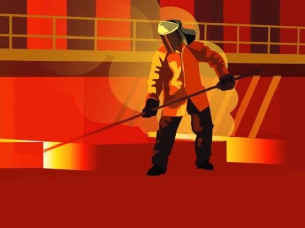 Сталевар вектор