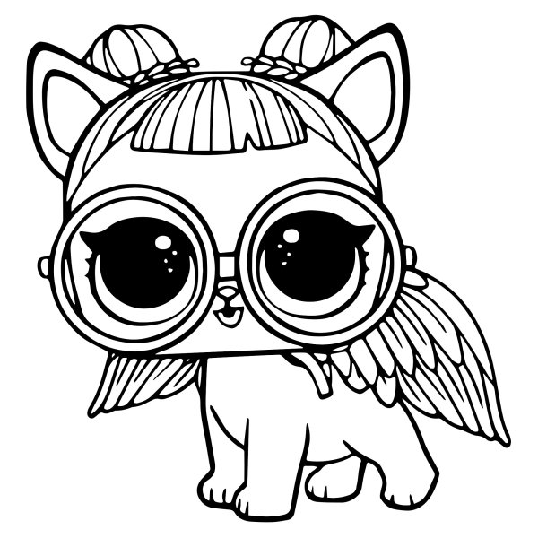 Кукла ЛОЛ Сахарок раскраска