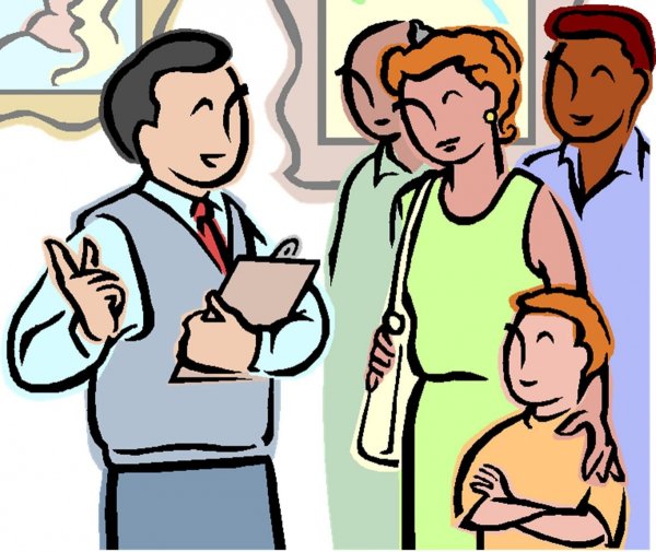 Мультяшные дети в музее