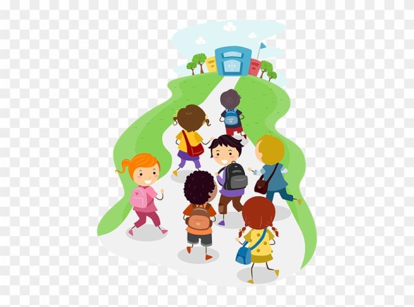 Дети на экскурсии рисунок