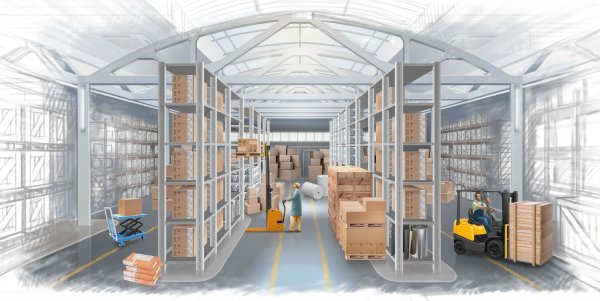 Склад иллюстрация