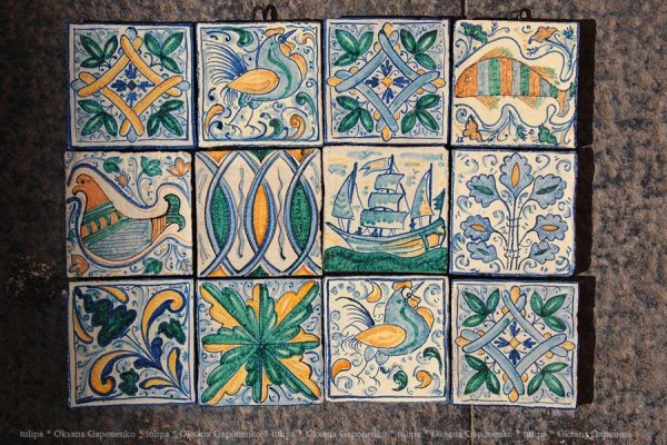 Итальянская керамика 15 век изразец