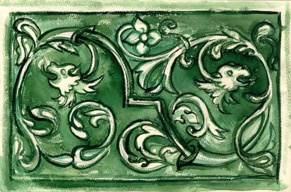 Муравленый изразец изо 2