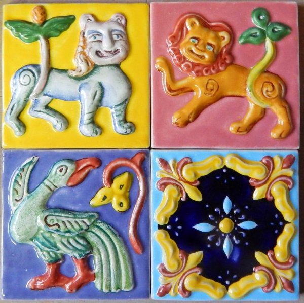 Лепка глиняные изразцы