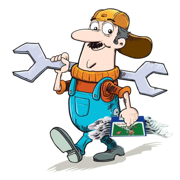 Слесарь карикатура