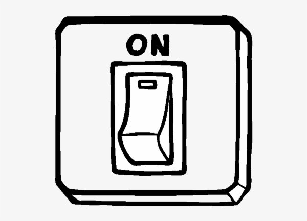 Выключатель раскраска