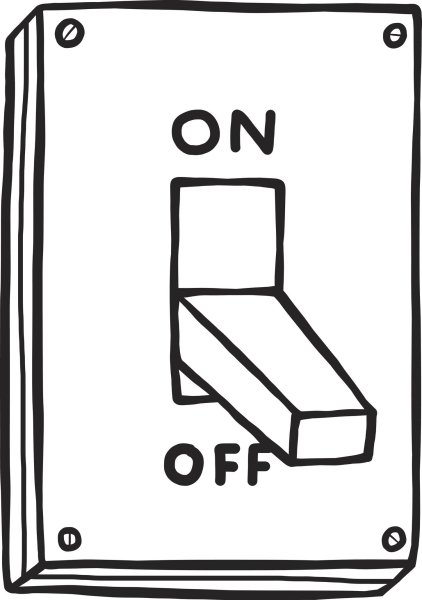 Выключатель нарисованный