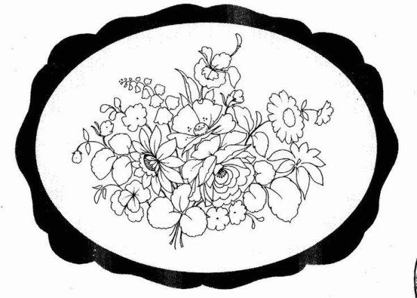 Жостовская роспись поднос рисунок