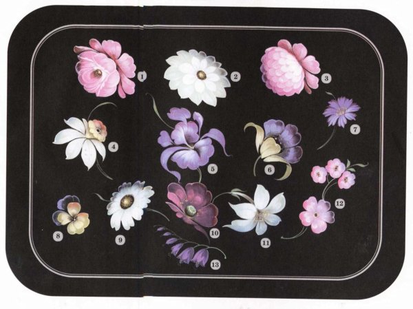 Жостово техника росписи