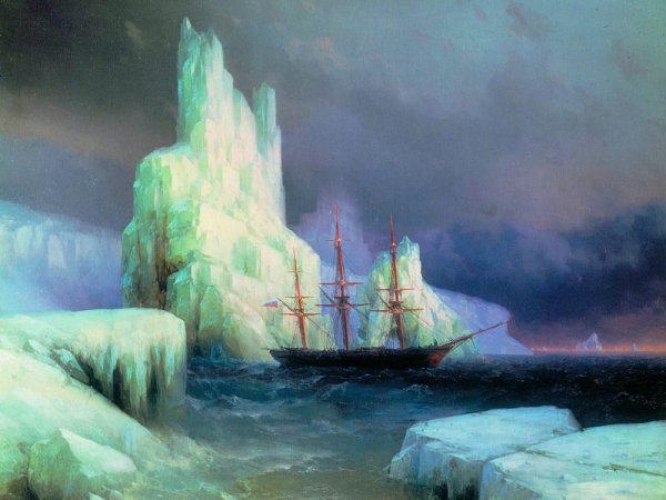 Айвазовский ледяные горы в Антарктиде