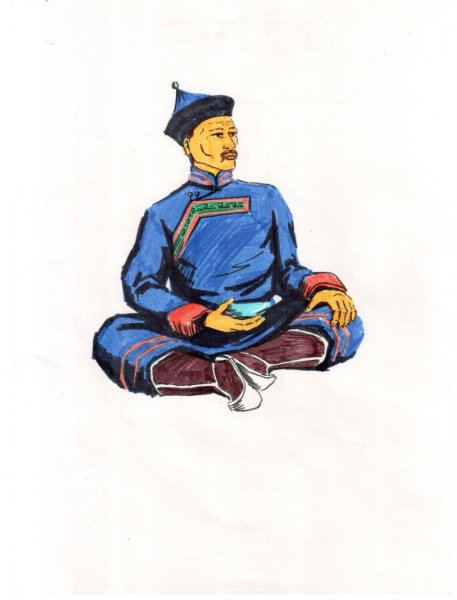 Тувинцы нарисованные