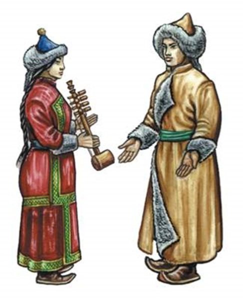 Национальные костюмы народов России тувинец