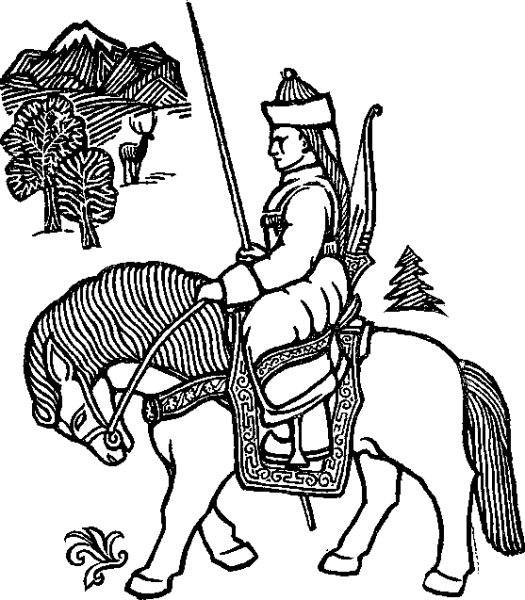 Раскраски тувинских сказок