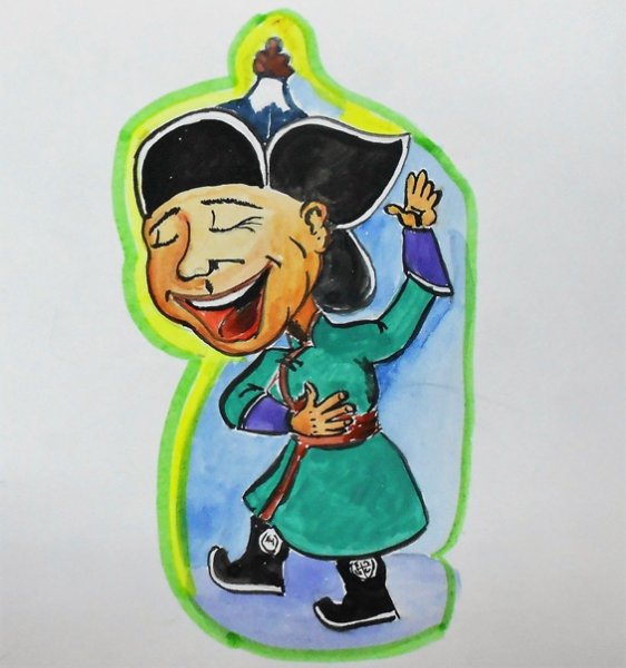 Тувинский мальчик мультяшный