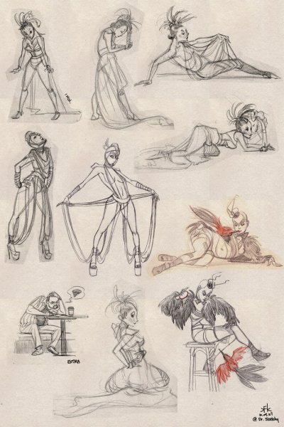 Позы связанные для рисования