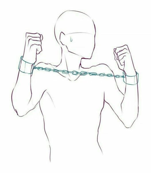 Позы для рисования связанных людей