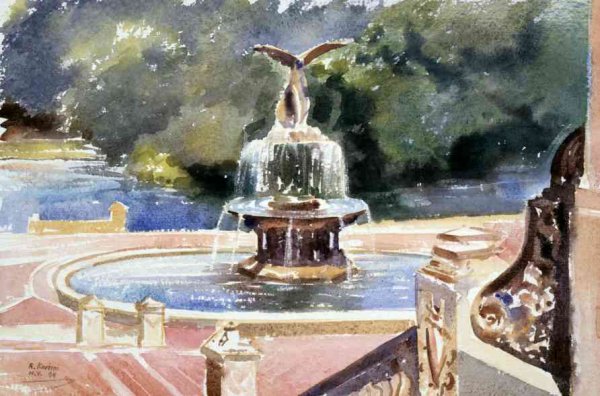 Нарисовать фонтан