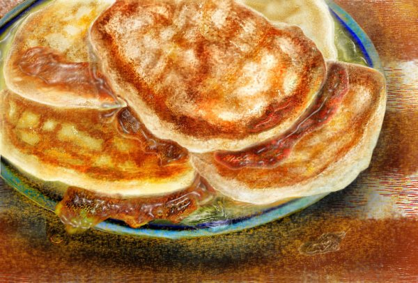 Оладушки рисовать