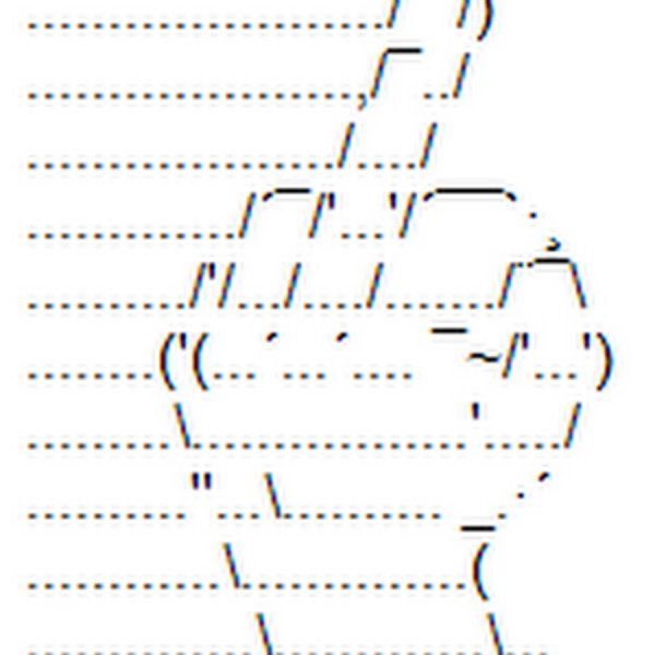 Рисунки с помощью символов