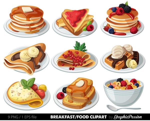 Блины иллюстрация