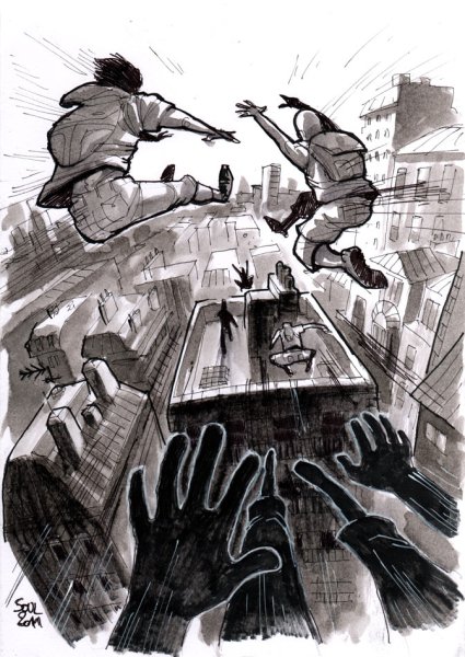 Паркур рисунки