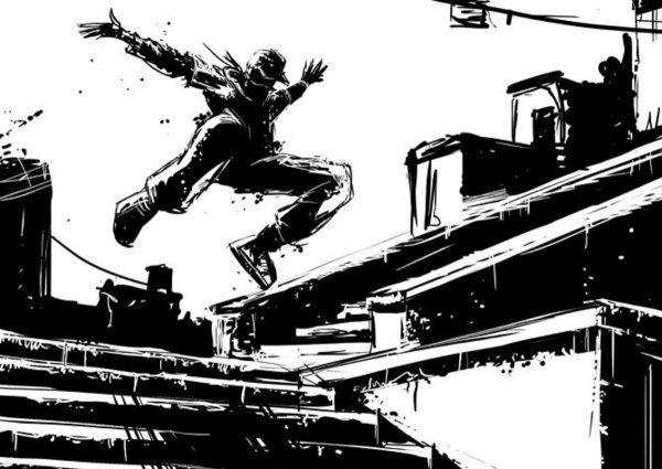 Нарисовать паркур