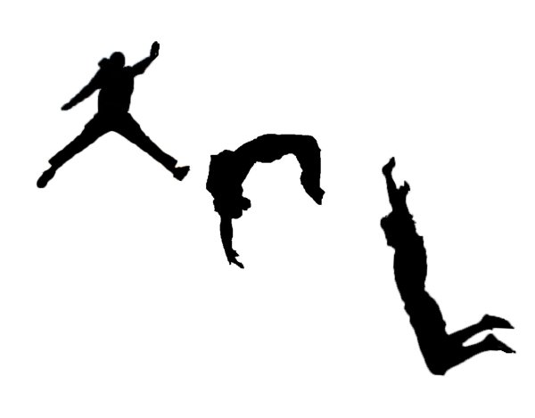 Паркур силуэт